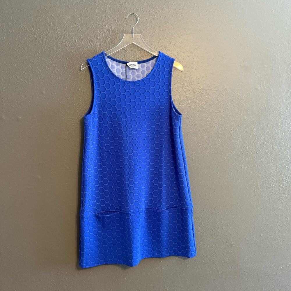 Leota NWT Blue Sleeveless Dress Size XL